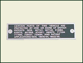 Schild "Patents"
