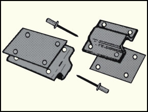 VERDECKHALTER hinter der Tür