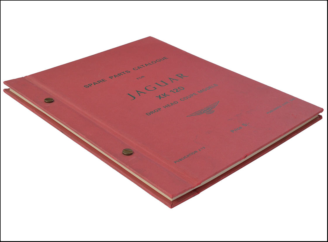Spare Parts Catalogue Jaguar XK 120 Drop Head Coupe