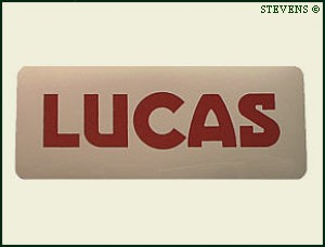 Batterie-Aufkleber LUCAS