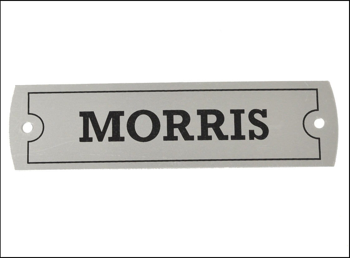 METALLSCHILD "MORRIS" für Ventildeckel