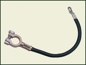 BATTERIEKABEL Minus an Masse